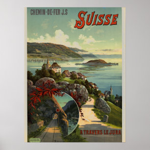 Arte de Ilustracion de viajes en Suiza