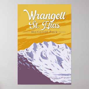 Arte de ilustración del Parque Nacional Wrangell S