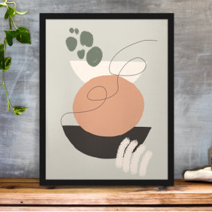 Arte de ilustración estética minimalista boho