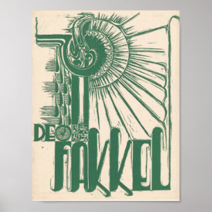 Arte de impresión abstracta holandesa De Fakkel de