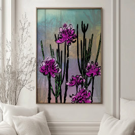 Arte de impresión botánico Desert Blooms