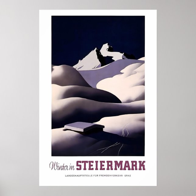 Arte de impresión de Austria Styria Póster de viaj (Frente)
