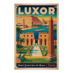 Arte de impresión de cartel de viaje retro de Luxo