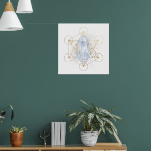 Arte de Impresión de Cristal de Geometría Sagrada