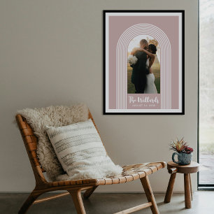 Arte de impresión de foto personalizada con líneas