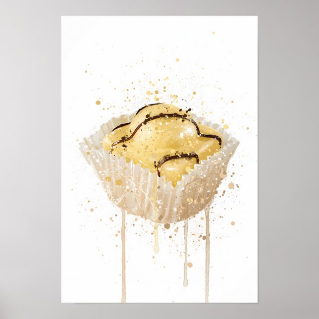 Arte de impresión de pastel 'French Fancie Lemon' (Frente)
