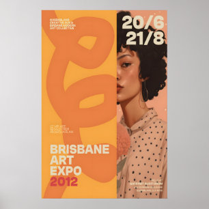 Arte de impresión de retrato moderno Brisbane Art 