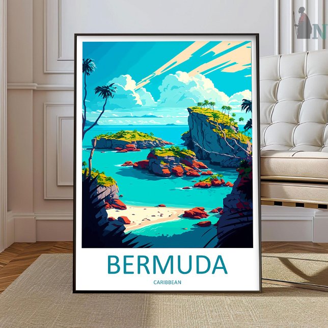 Arte de impresión de viaje a Bermudas para pared C (Subido por el creador)