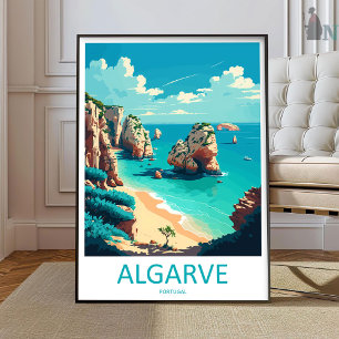 Arte de impresión de viaje Algarve Pared Algarve C