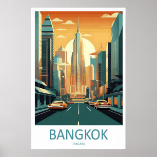 Arte de impresión de viaje de Bangkok Pared colgan