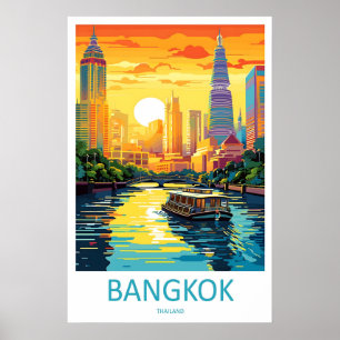 Arte de impresión de viaje de Bangkok Pared colgan