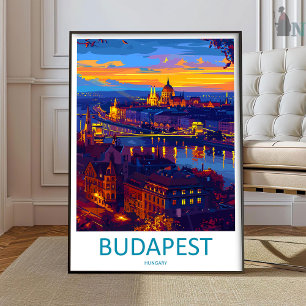 Arte de impresión de viaje de Budapest Arte de par