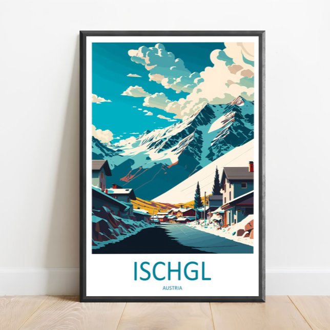 Arte de impresión de viaje de Ischgl para pared Co (Subido por el creador)