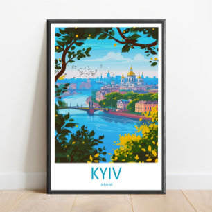 Arte de impresión de viaje de Kiev Pared colgante 