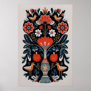 Arte de impresión del Árbol de la Vida Mexicano Fl