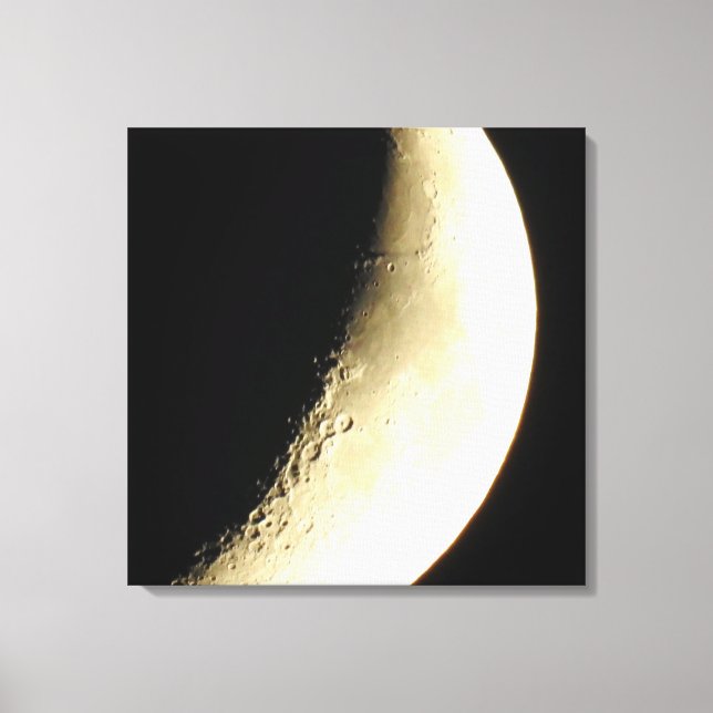 Arte de impresión en lienzo de fotografía lunar (Anverso)
