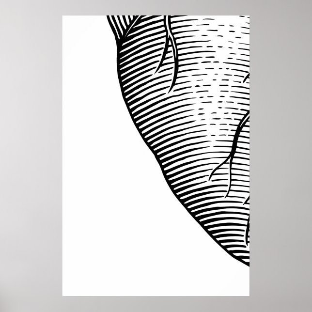 Arte de impresiones cuadripticadas de boceto de co (Frente)