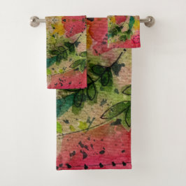 Arte de impresionismo abstracto con acuarela y tin