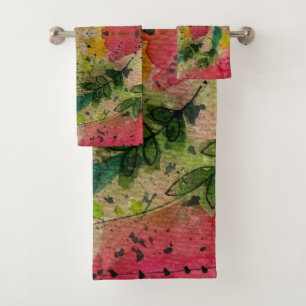 Arte de impresionismo abstracto con acuarela y tin