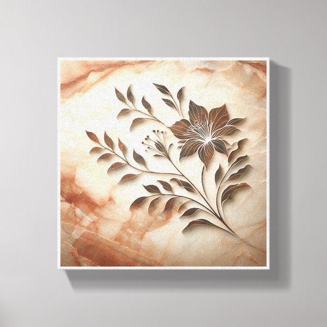 Arte de incrustación de mármol floral de lujo - Ta (Anverso)
