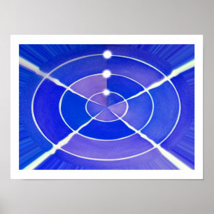 Arte de infinito azul