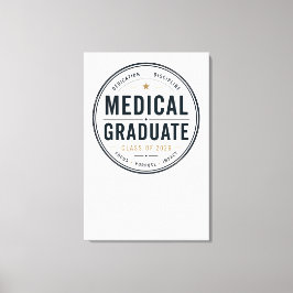 Arte de Insignia de Graduado Médico Personalizado