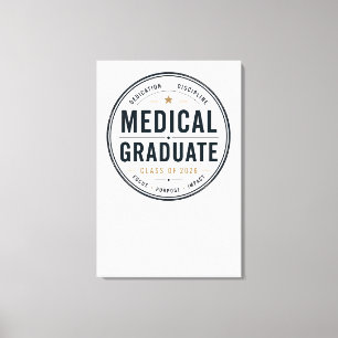 Arte de Insignia de Graduado Médico Personalizado