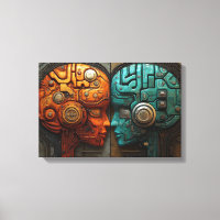 Arte de Inteligencia Artificial Cyberpunk Futurist