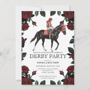 Arte de Invitación a una Fiesta de Derby de Carrer