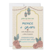 Arte de invitaciones a la boda islámica