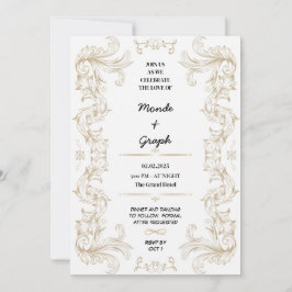 Arte de invitaciones de boda