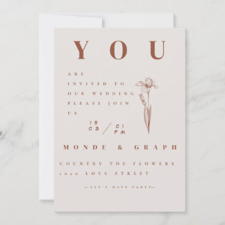 Arte de invitaciones de boda