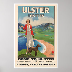 Arte de Irlanda del Ulster Impresión de cartel de