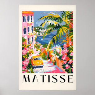 Arte de Italia estilo Matisse Impresión Rosa Playa