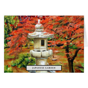 Arte de Jardín de Vintage japonés