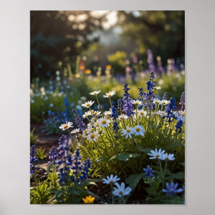 Arte de jardín florecimiento vibrante