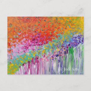 Arte de jardín francés en postal