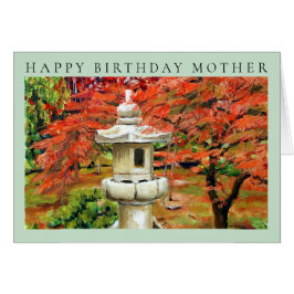 Arte de jardín japonés vintage