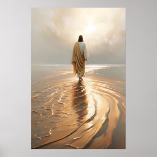 Arte de Jesús caminando sobre el agua Pintura de a