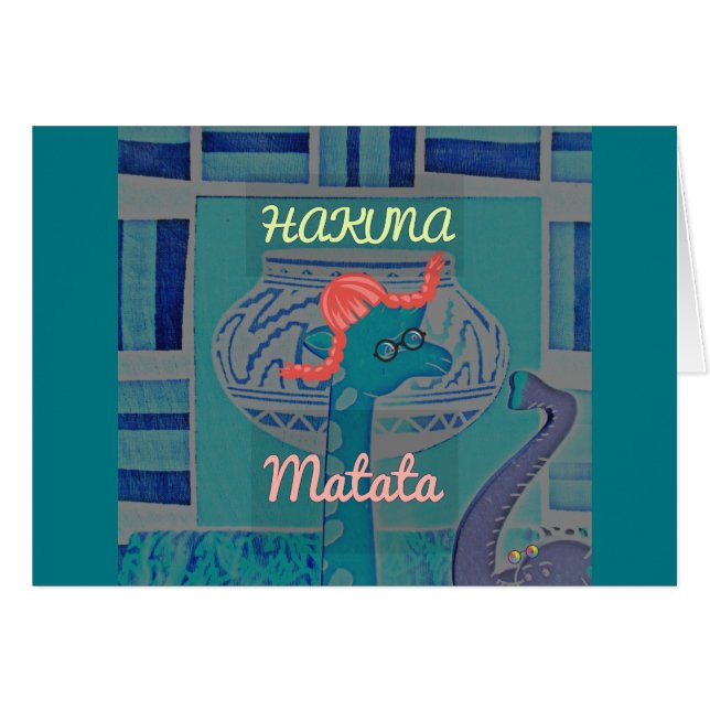 Arte de jirafa lúdico: Un destello africano (Anverso (Horizontal))