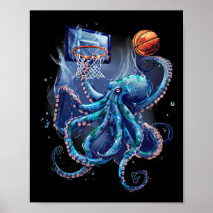 Arte de jugador de Sketll Pulpo Slam Dunk Sketll