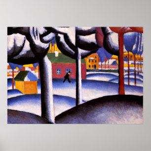 Arte de Kazimir Malevich - Paisaje invernal