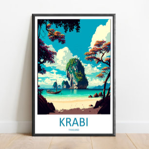 Arte de Krabi de viaje, Tailandia, Arte de pared d