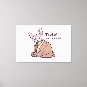 Arte de la actitud zodiacal de Tauro Gato Sphynx T
