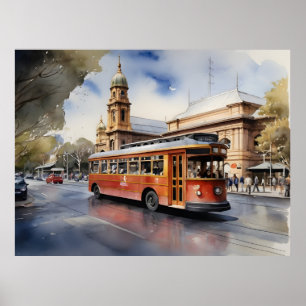 Arte de la acuarela de Melbourne