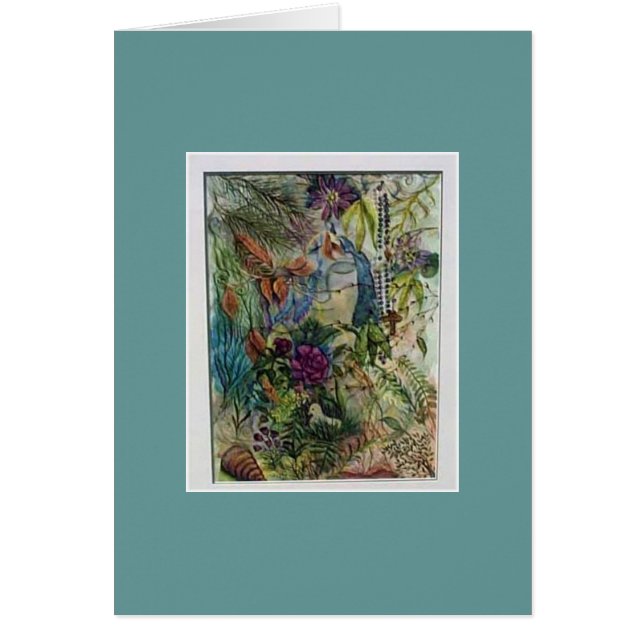 Arte de la acuarela del rosario del Virgen María (Frente)