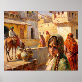 Arte de la aldea india Rajasthan