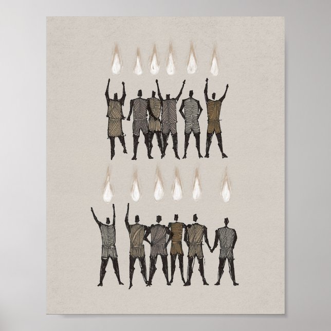 Arte de la Biblia Pentecostés - Impresión del Espí (Frente)