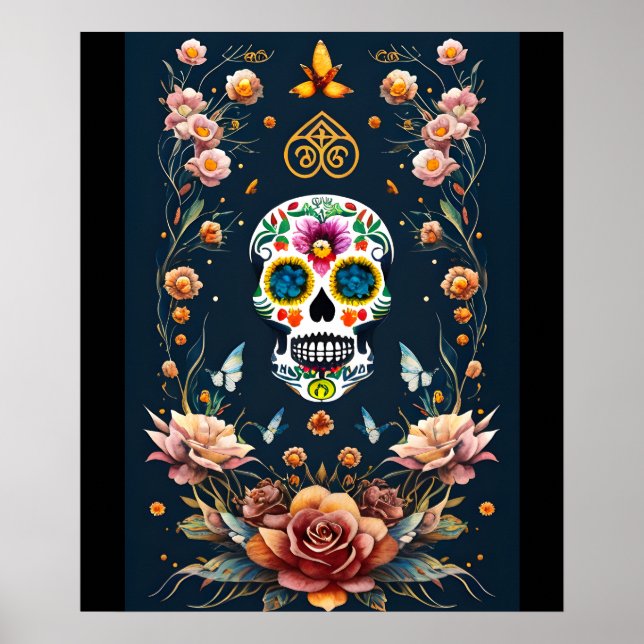 Arte de la calavera del azúcar - Abraza el espírit (Frente)
