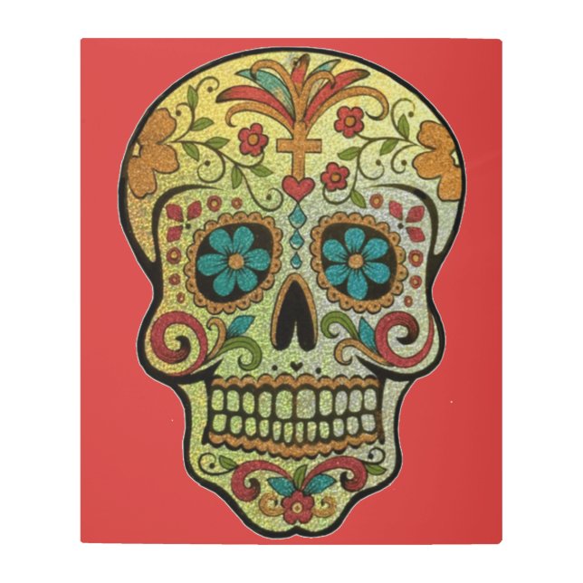 Arte de la calavera del azúcar, Día de los Muertos (Anverso)